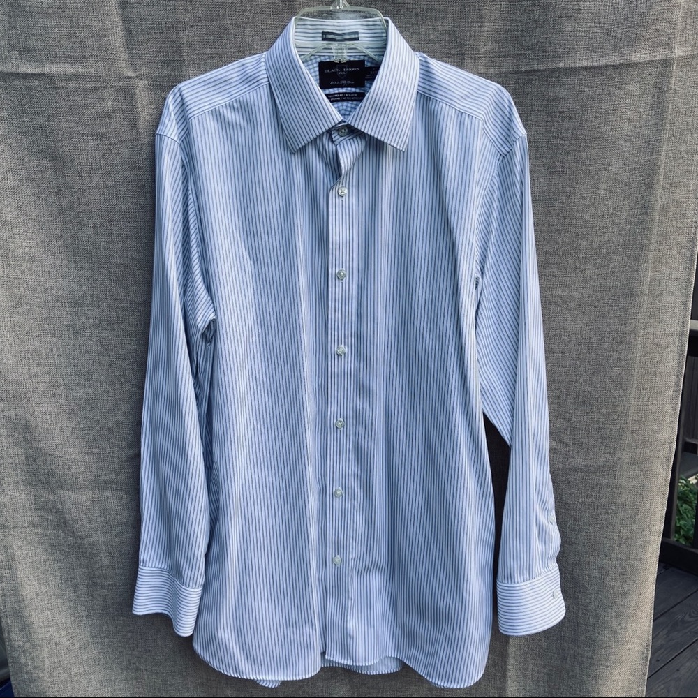 Black Brown 1826 Long Sleeve Dress Shirt
